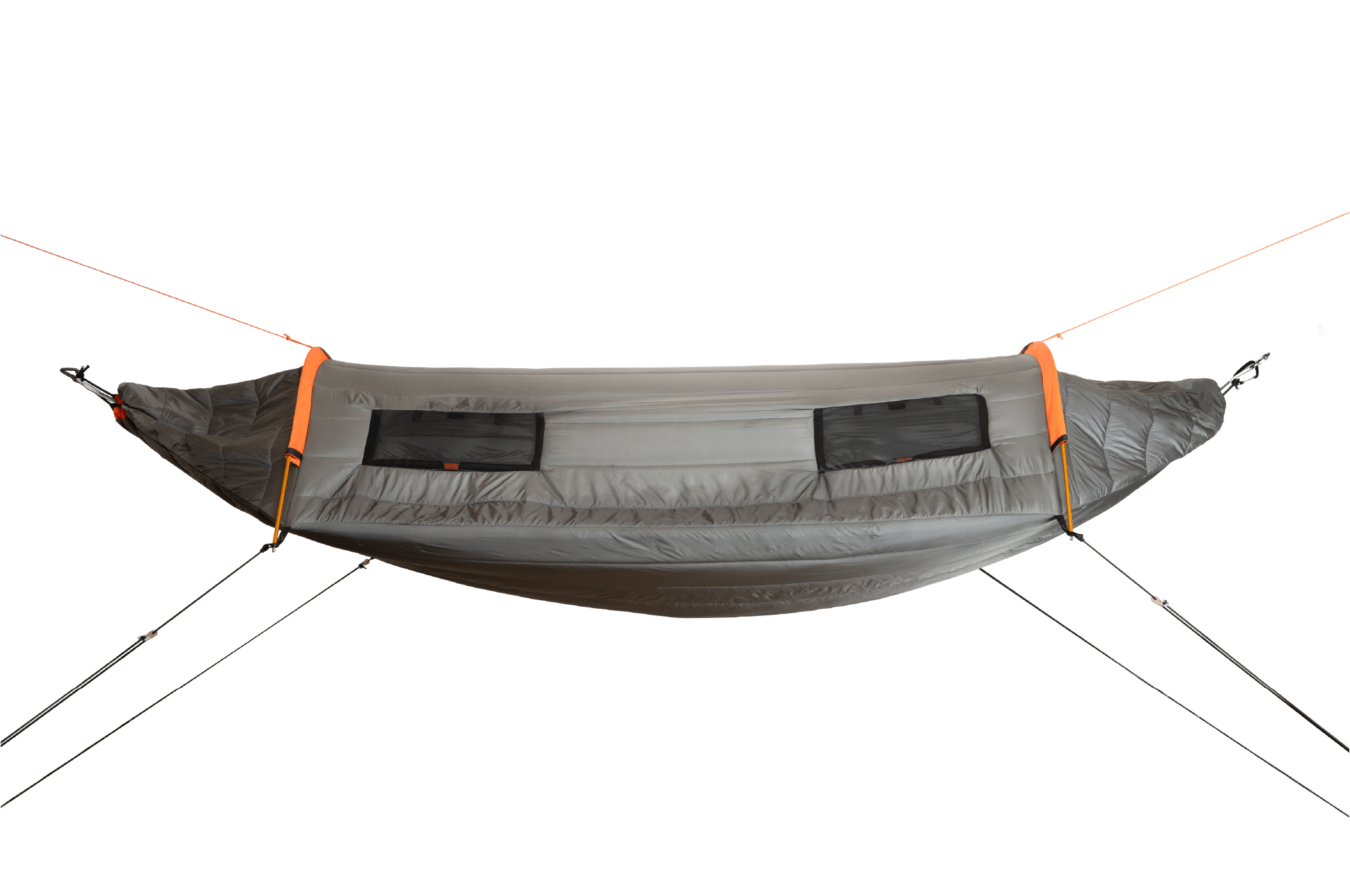 Rear view of the Crua Culla Hammock Wrap, highlighting its full coverage and durable construction.
