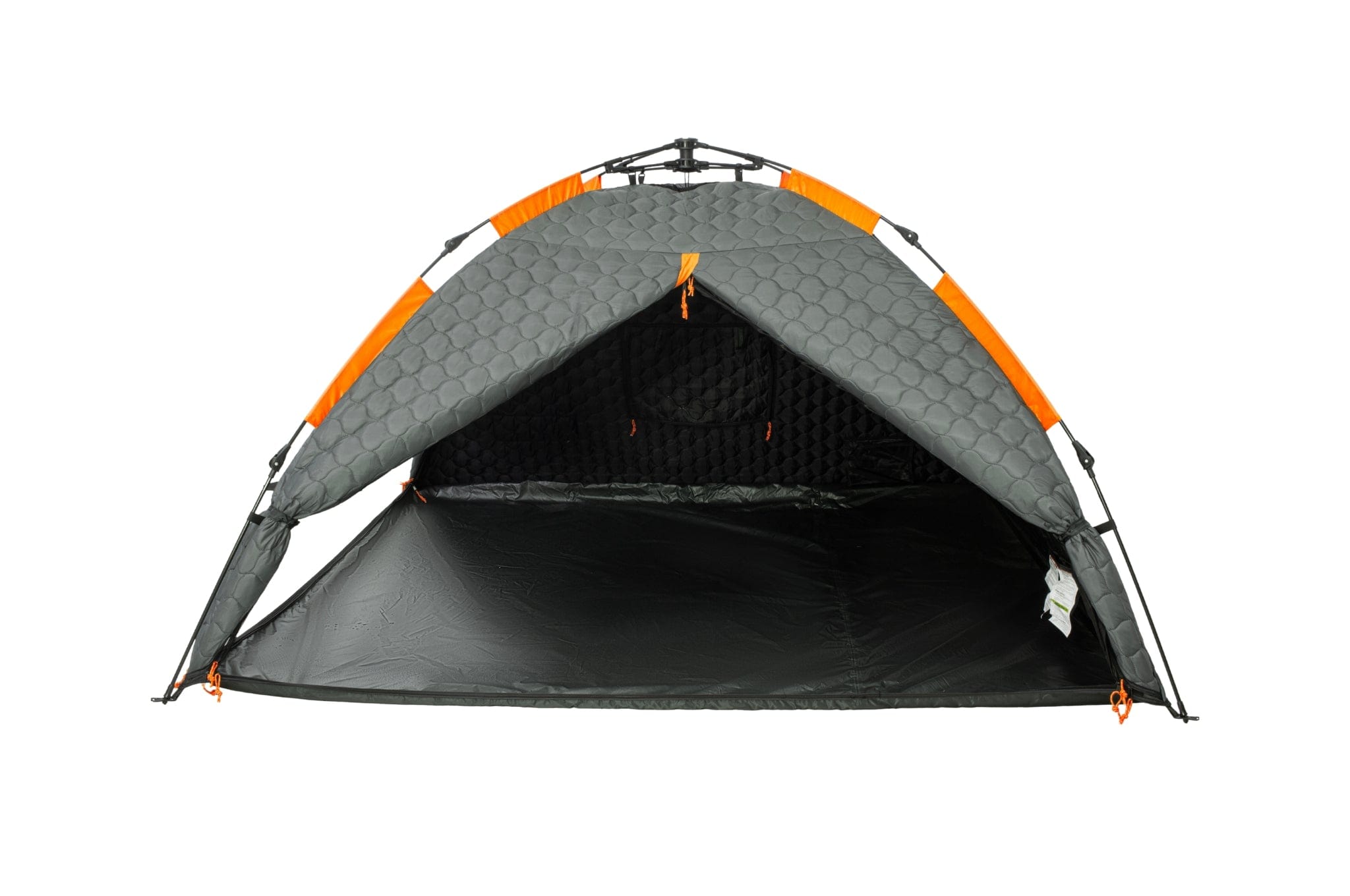 "Front view of the Crua Culla Maxx insulated inner tent with both doors fully open, showcasing its spacious entry points and ventilation."