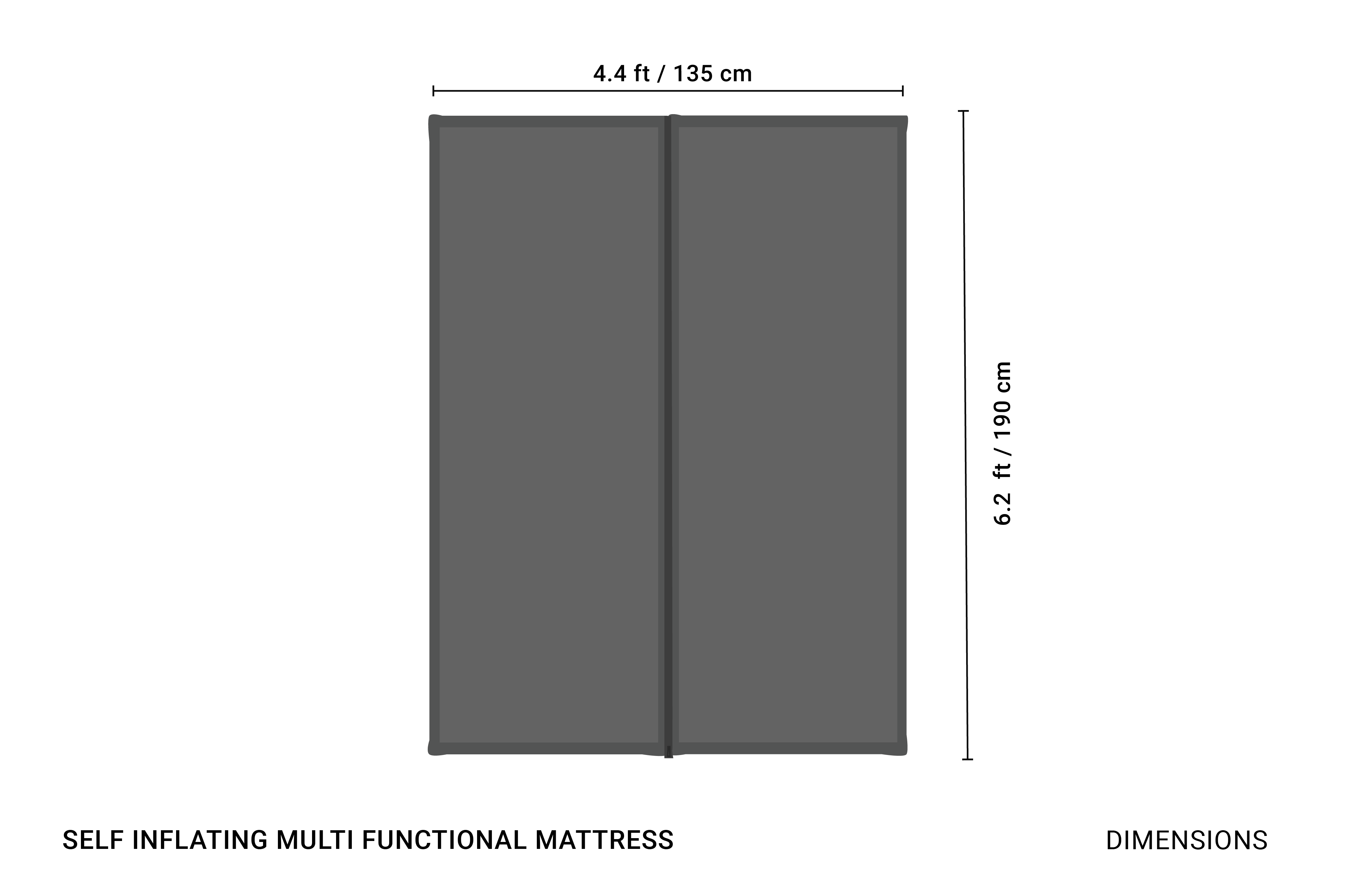 SELF INFLATING MULTI FUNCTIONAL MATTRESS 1 2 PERSON