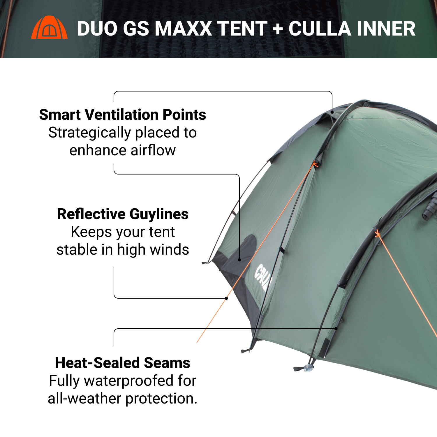 DUO GS MAXX | 3 PERSON INSULATED DOME TENT