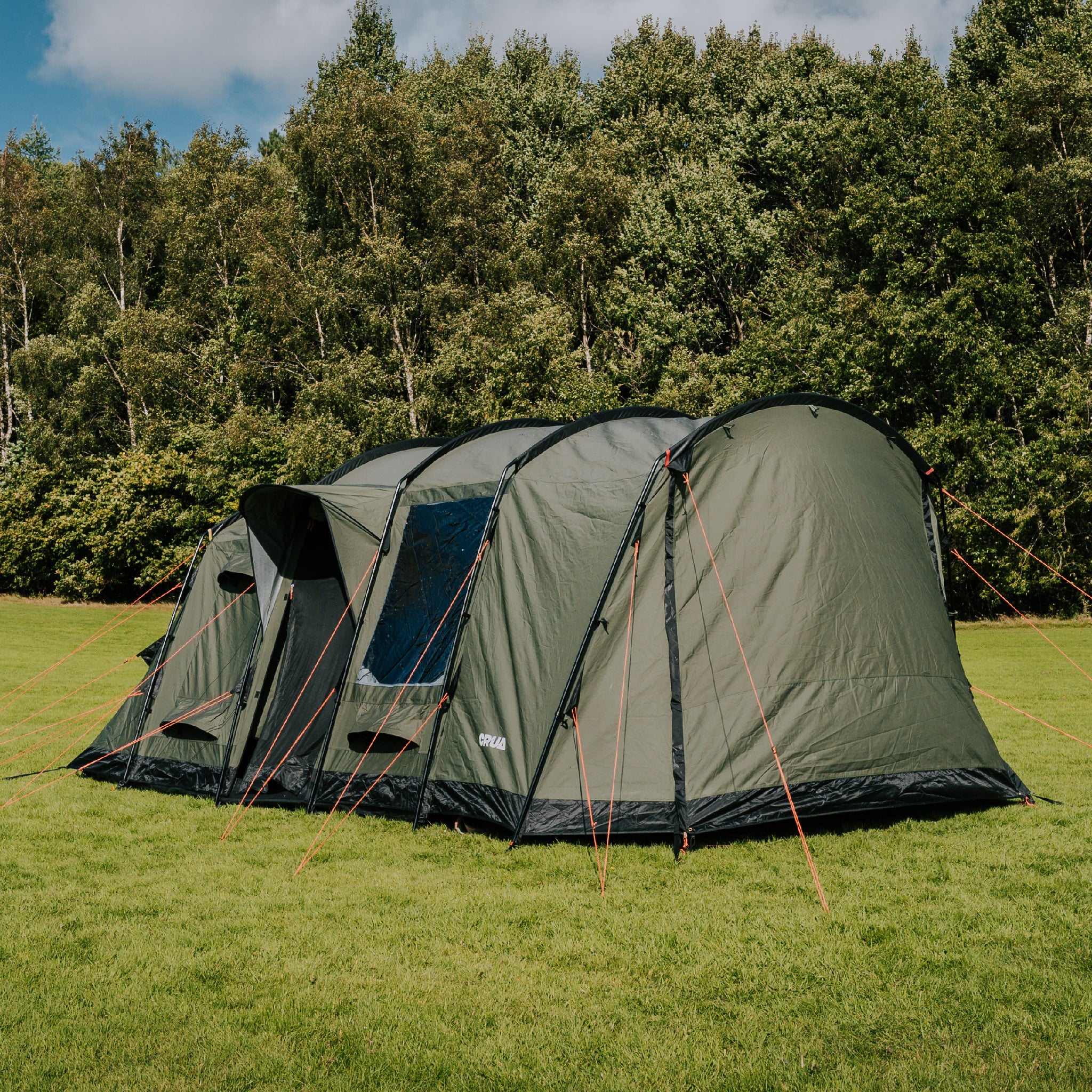 QUAD | 4 PERSON INSULATED TUNNEL TENT - ALL WEATHER COMPATIBLE, WATERPROOF, SPACIOUS SHELTER WITH ENHANCED COMFORT AND DURABILITY