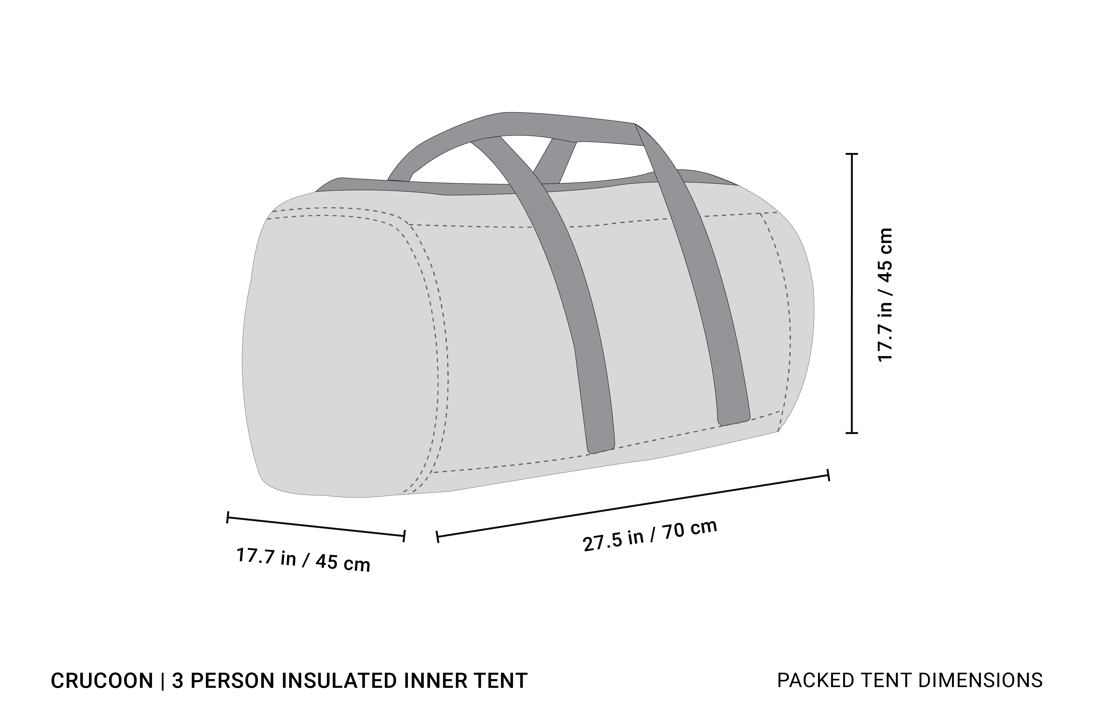 Crucoon | 3 Person Insulated Lightweight Inner Tent | CRUA™