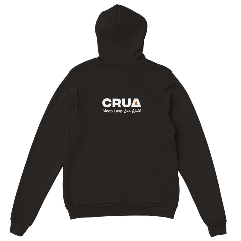 Crua Sleep Easy. Live Wild. Premium Unisex Pullover Hoodie